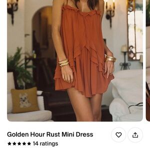 12th Tribe Brown Ruffled Tiered Sundress